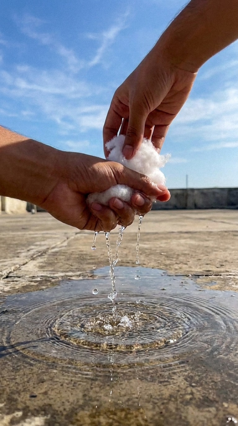 Cloud Ball Water Reveal AI video prompt