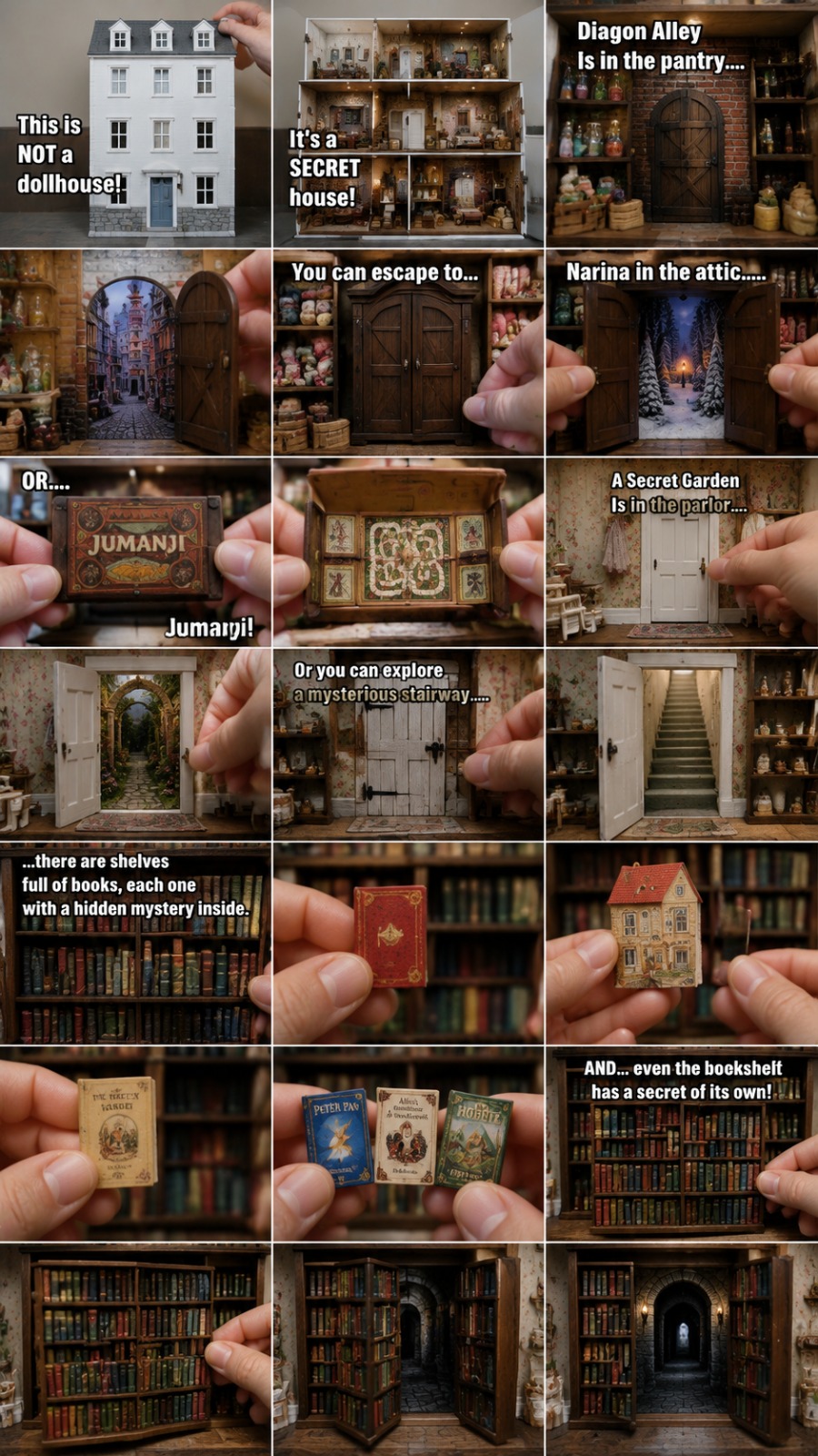 Miniature House AI video prompt