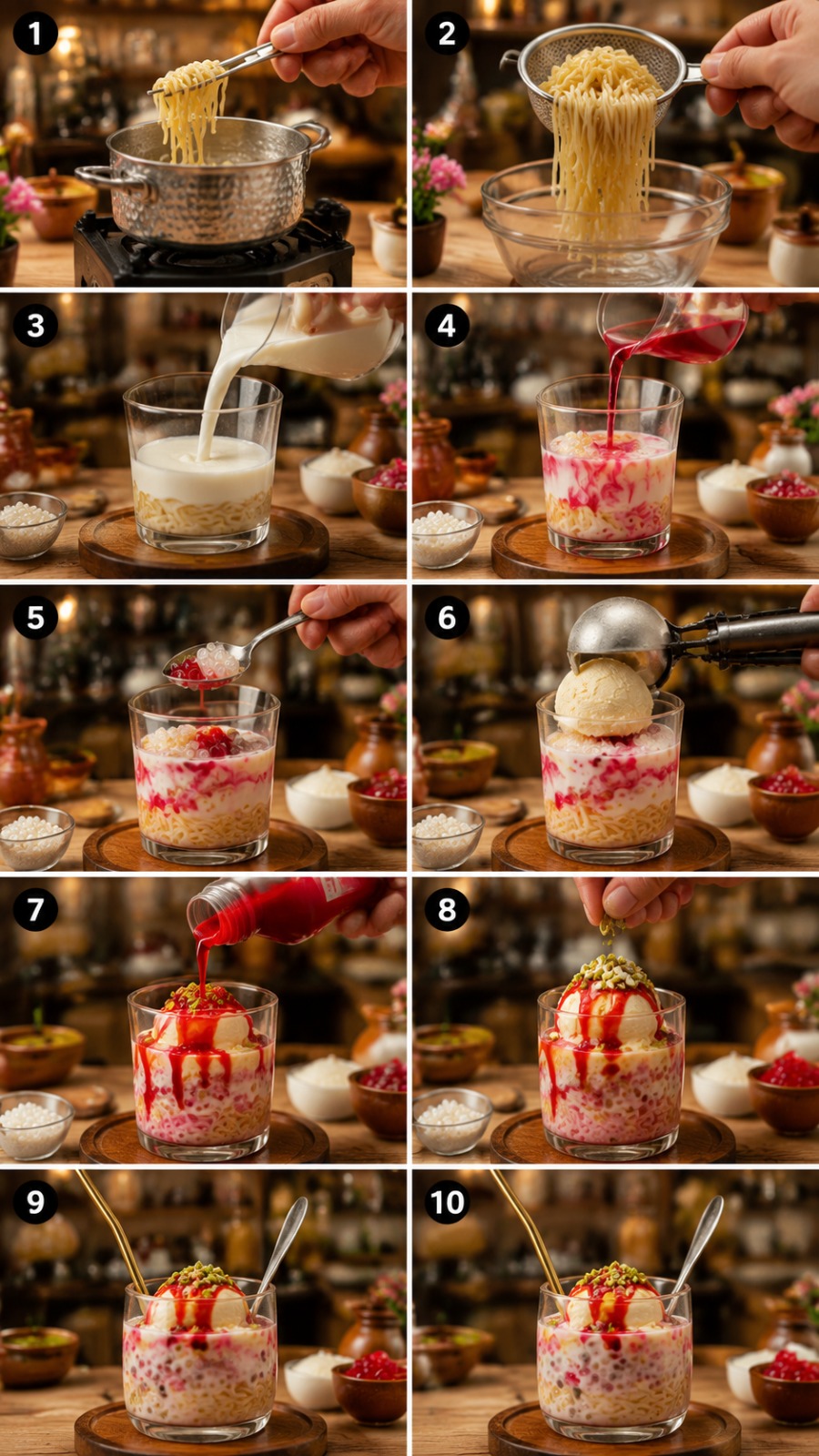 Mini Dessert Creation AI video prompt