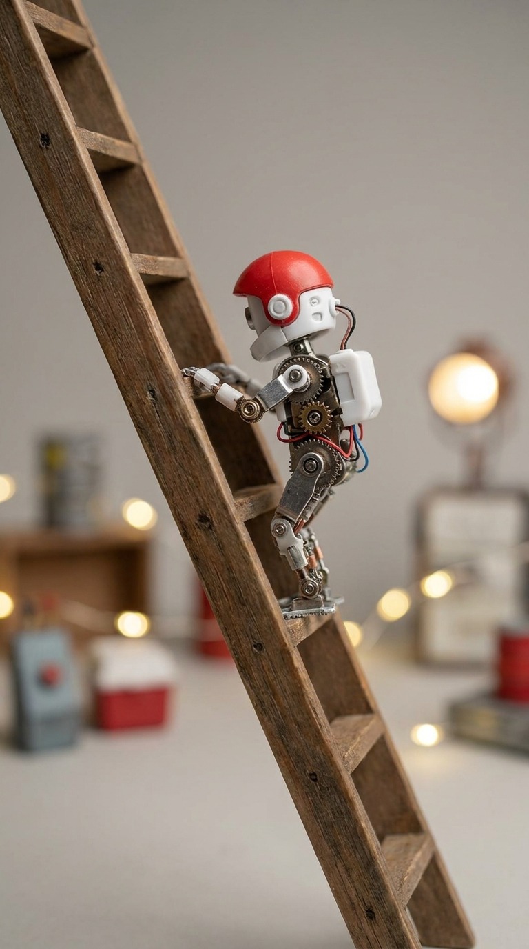 Miniature Space Climber AI video prompt