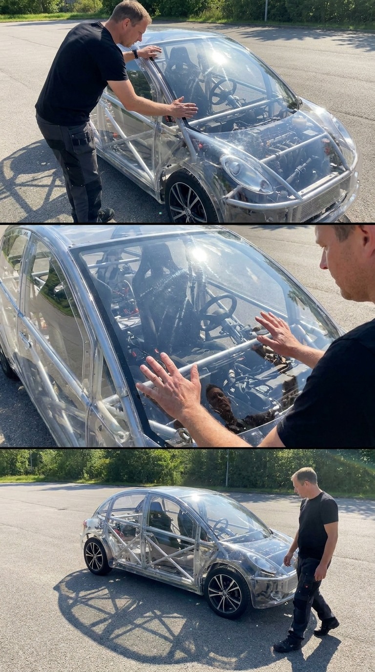AI Video Prompt: Transparent Car Demo