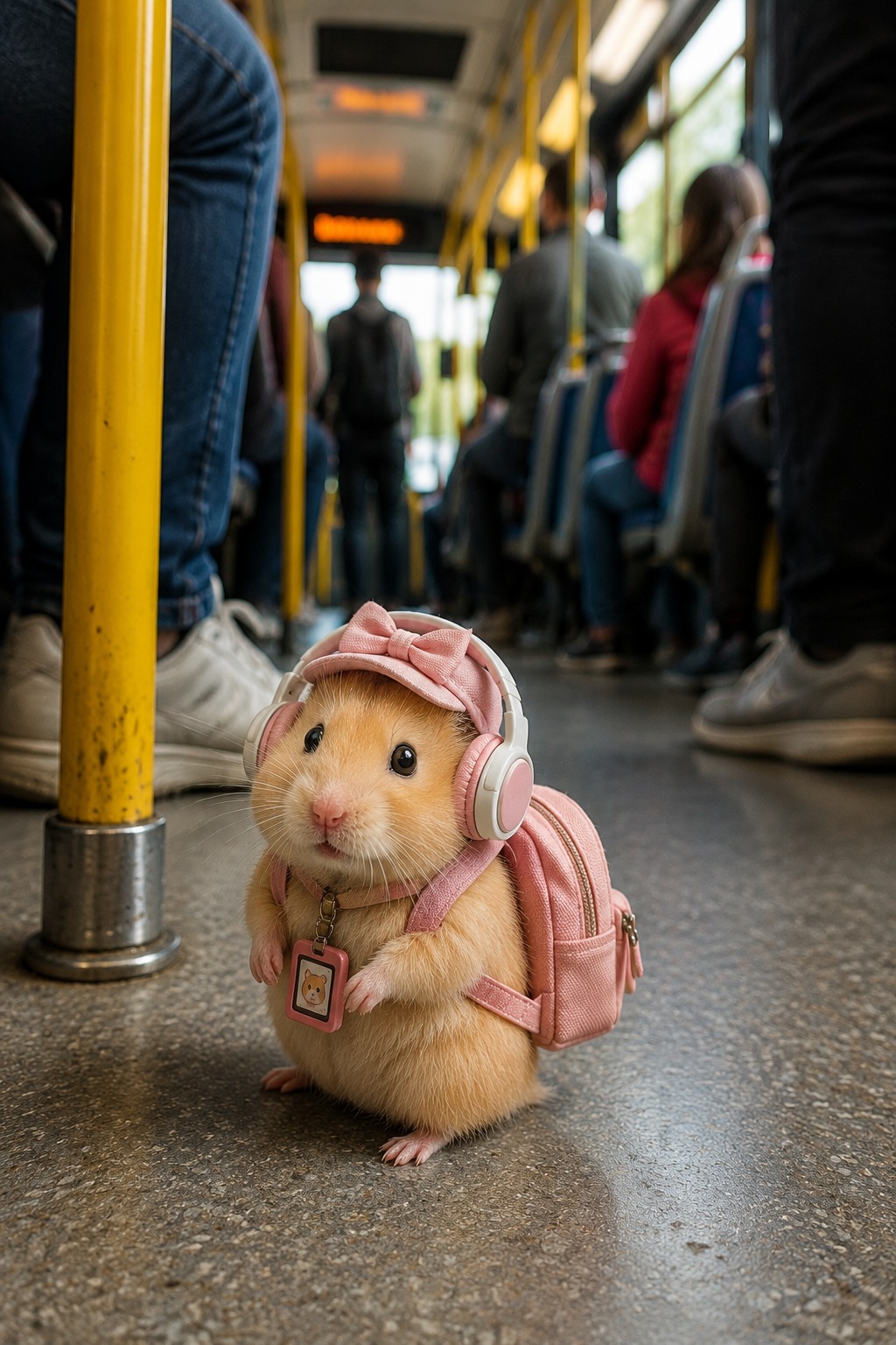 AI Video Prompt: Hamster Bus Adventure
