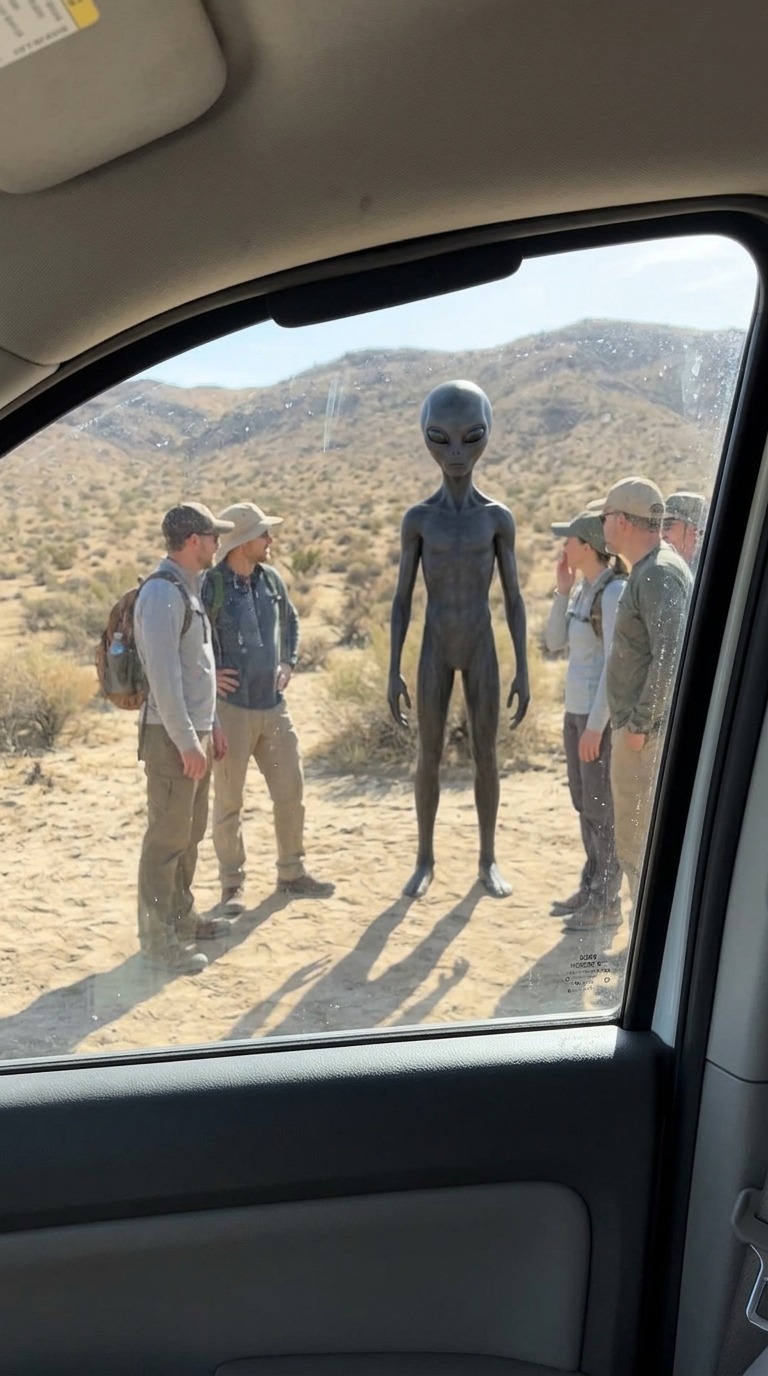 Alien Meets Humans AI video prompt