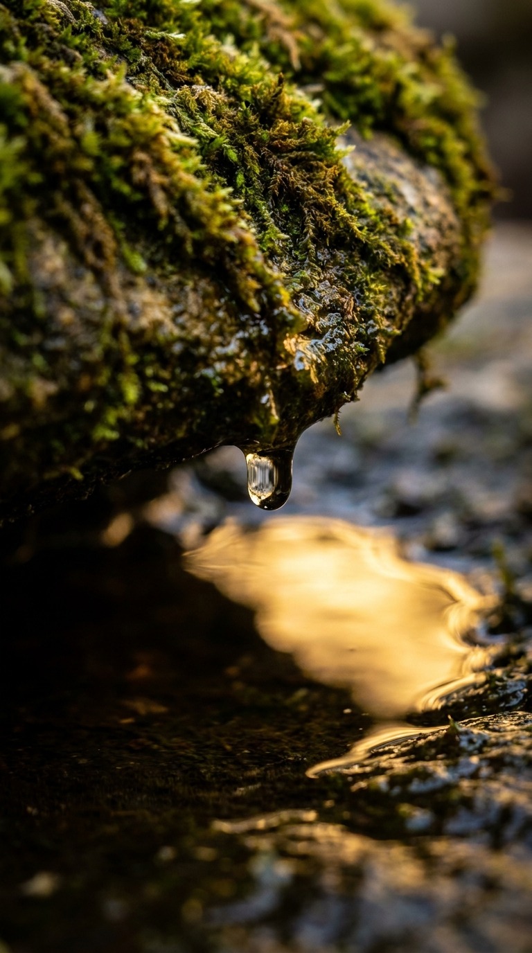 Macro Water Drop Splash AI video prompt