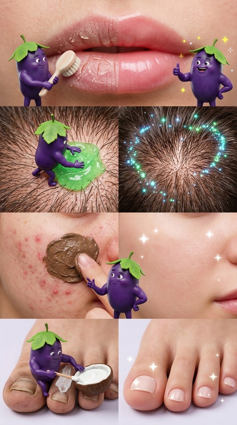 Muscular Grape Character Macro Skincare Transformation Sequence AI video prompt