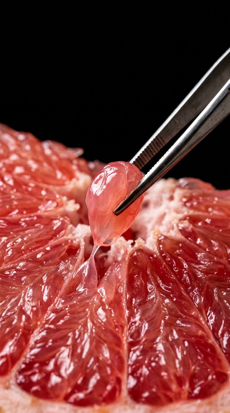 Macro Grapefruit Extraction AI video prompt
