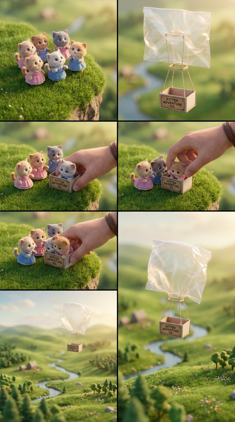 Cute Water Cycle Animation AI video prompt