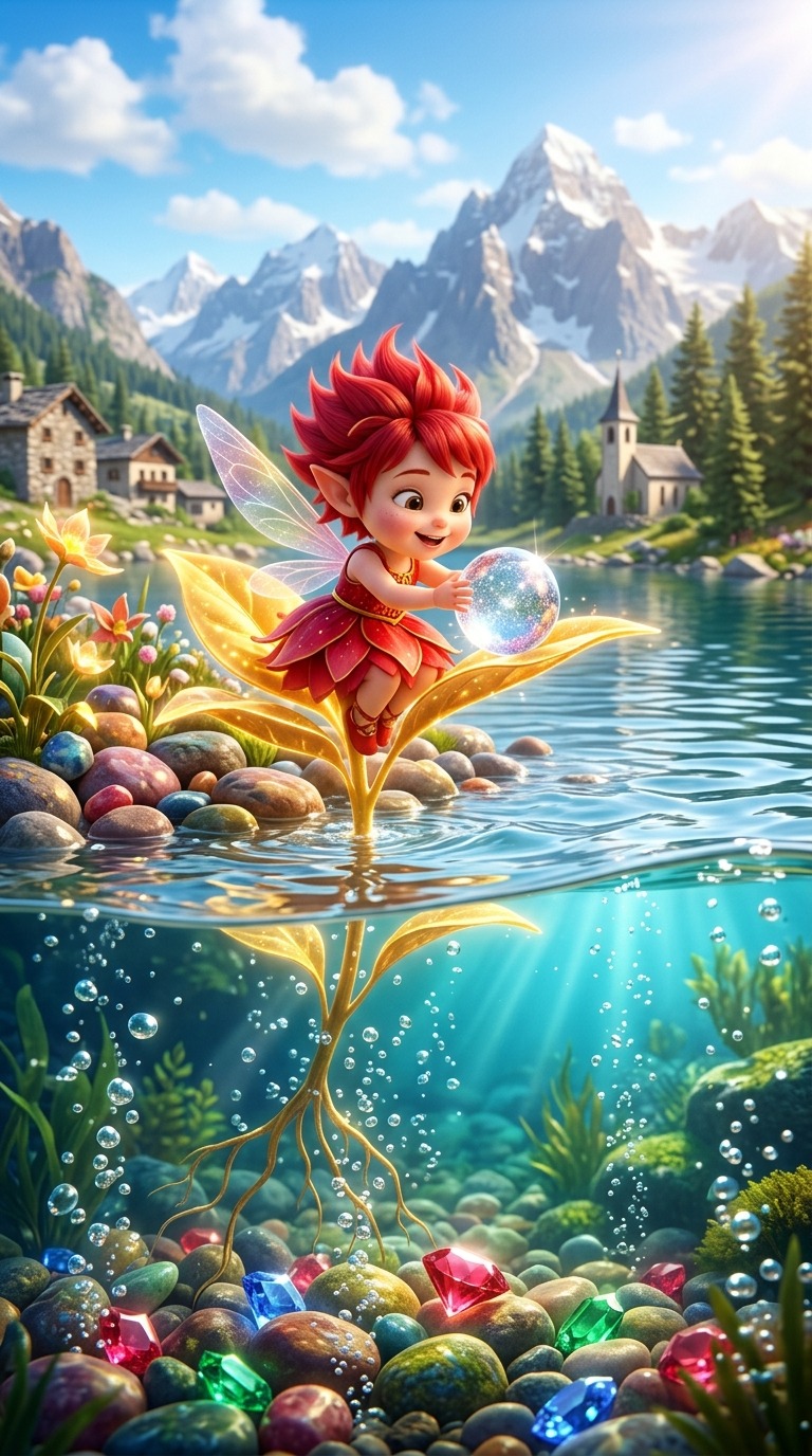 Fairy & Crystal Orb Magic AI video prompt