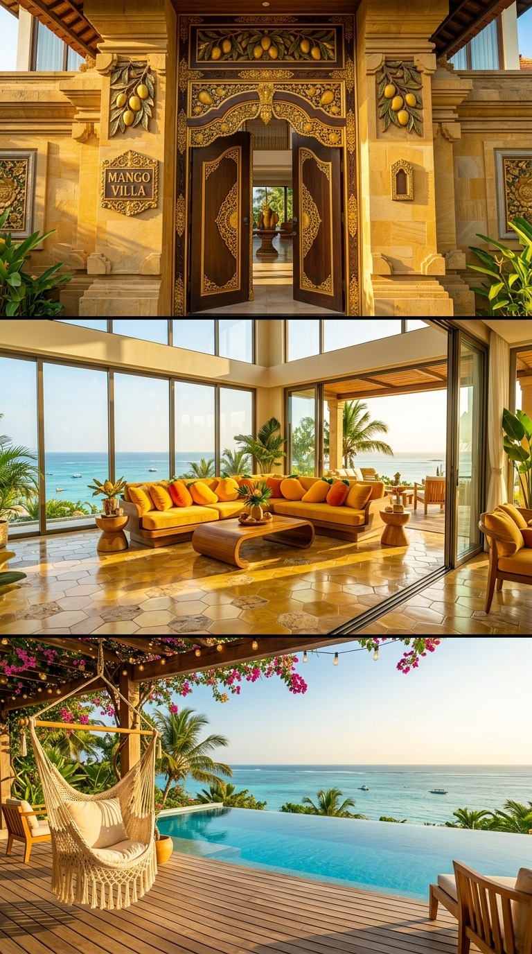 Mango Mansion Luxury Tour AI video prompt