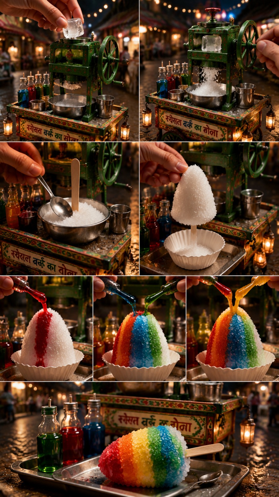 Mini Rainbow Gola Cart AI video prompt