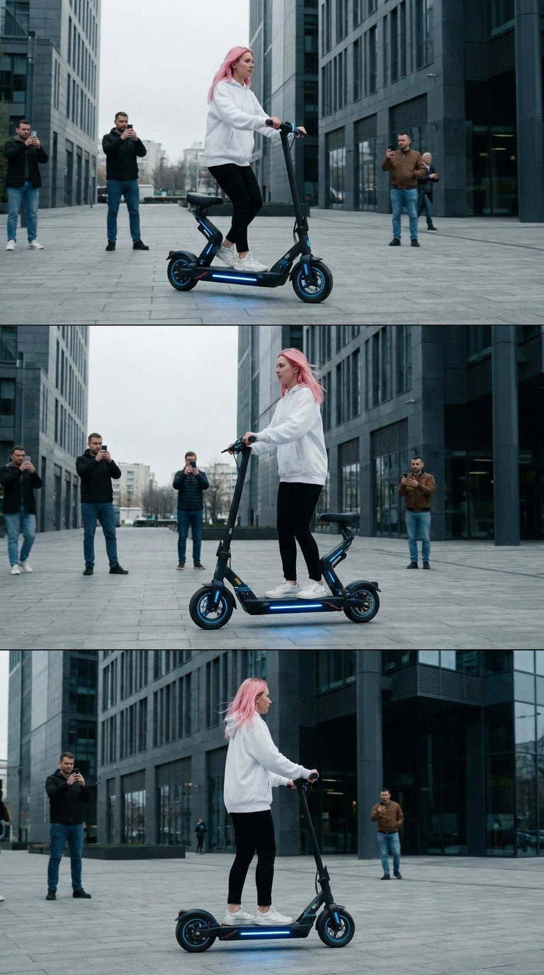 AI Video Prompt: Transforming E-Scooter Reveal