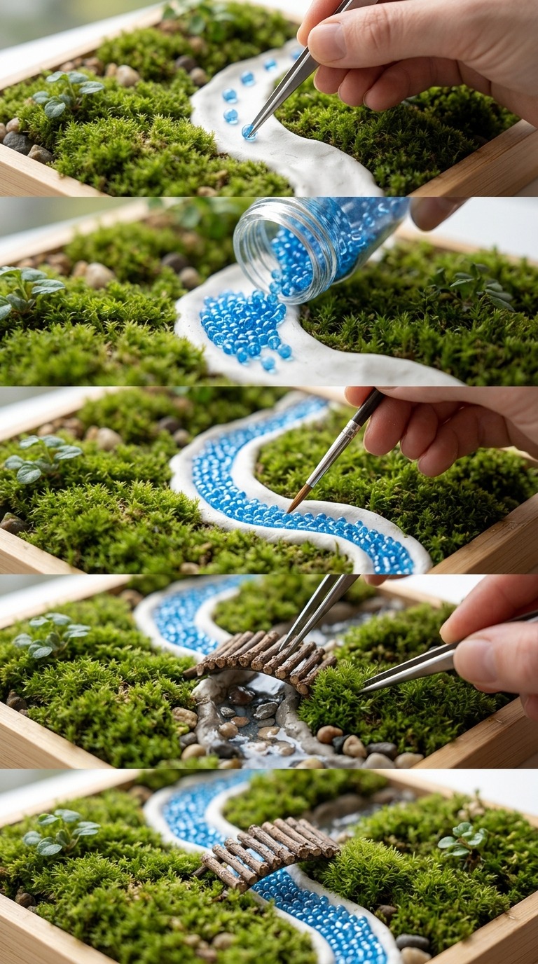 AI Video Prompt: Mini River Diorama DIY
