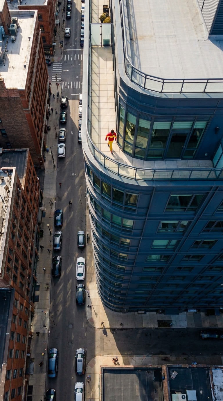 AI Video Prompt: Rooftop Balcony Moment