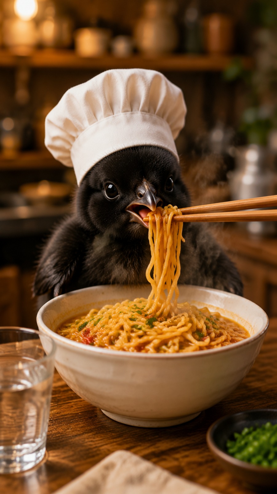 Baby Chick Chef AI video prompt