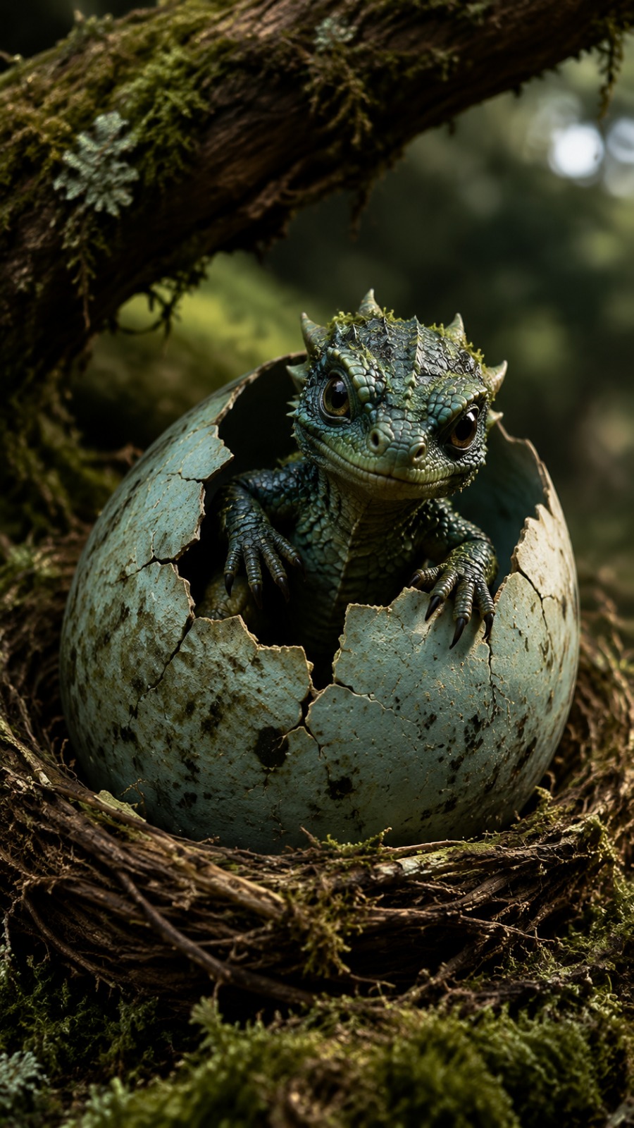 Dragon Egg Hatch AI video prompt