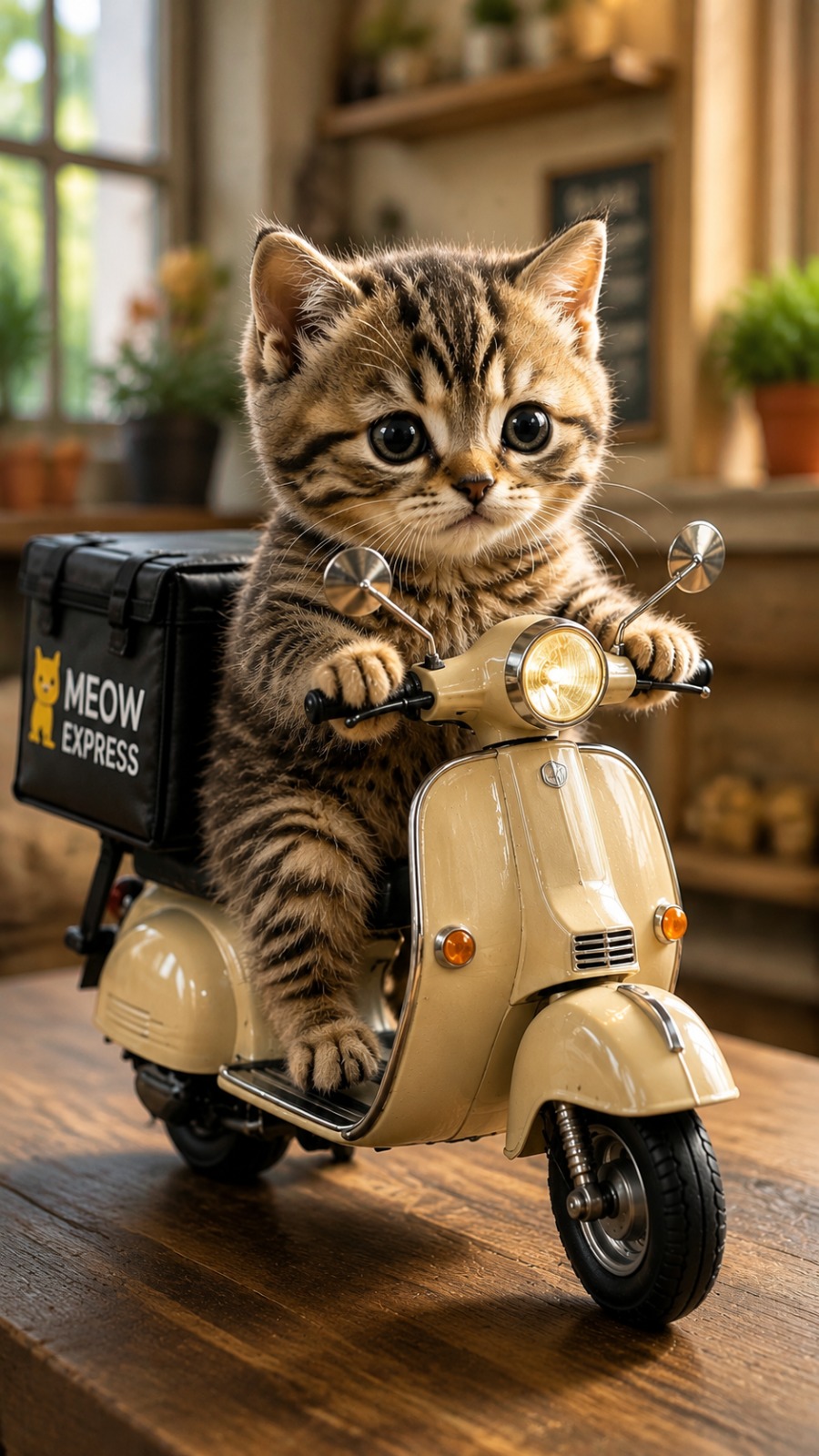 Electric Scooter Delivery Rider AI video prompt