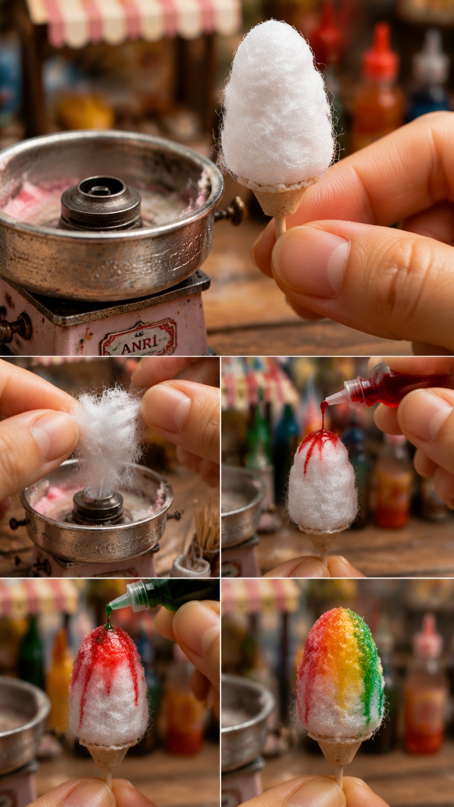 Tiny Candy Creation AI video prompt