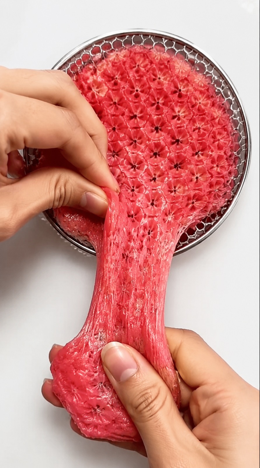 Pink Slime Craft ASMR AI video prompt