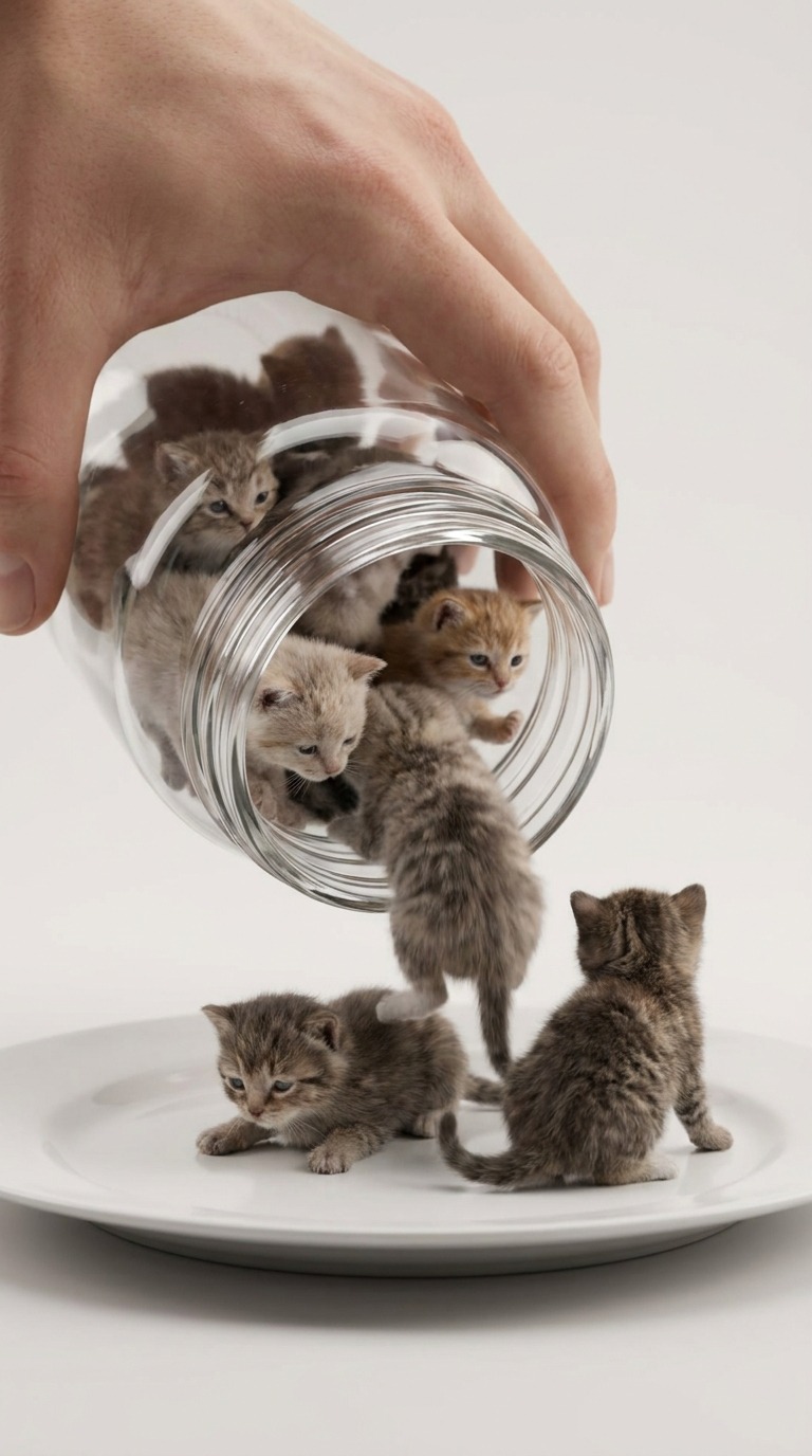 Jar Full of Kittens AI video prompt