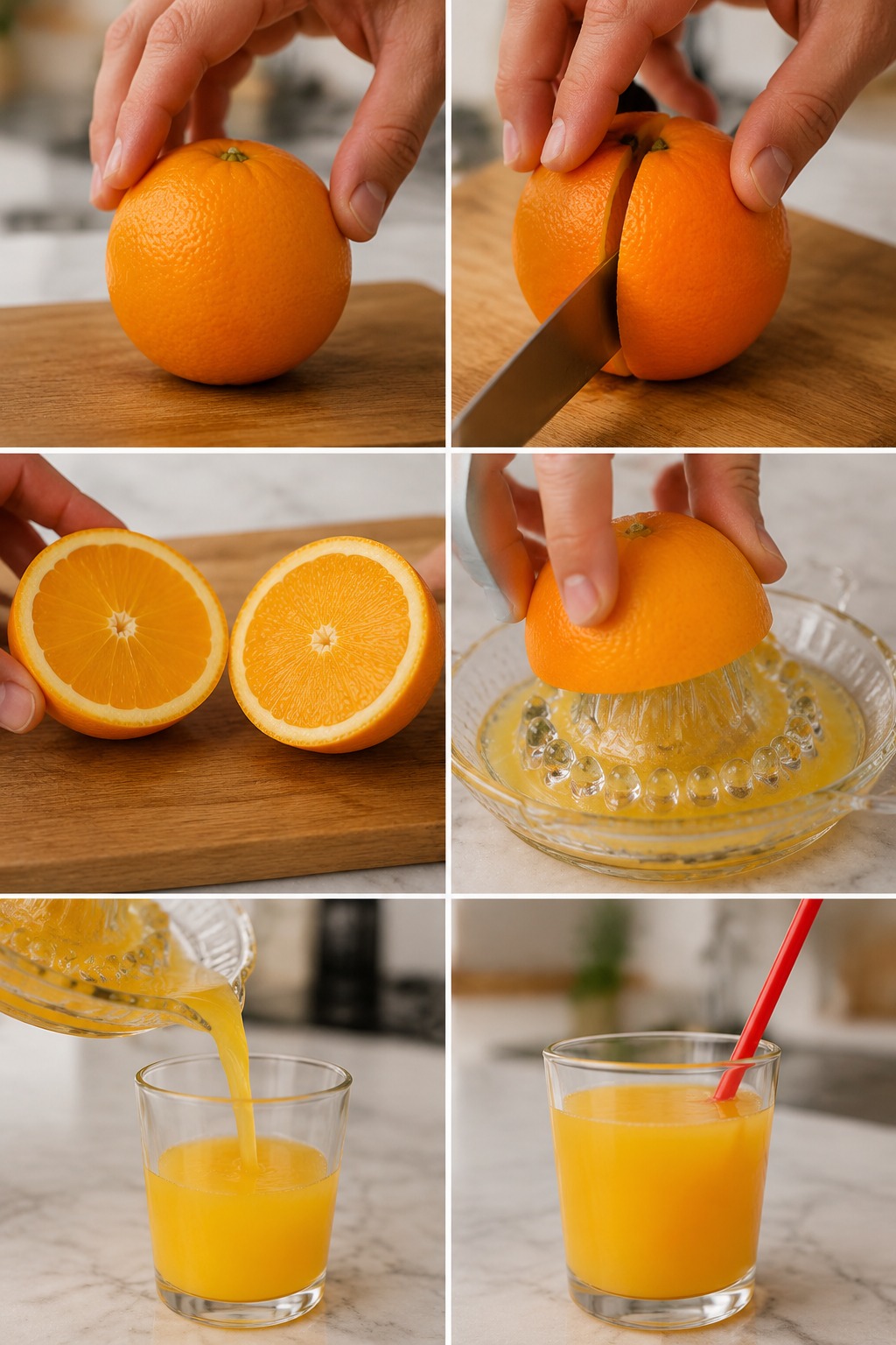 Orange Juice Macro AI video prompt