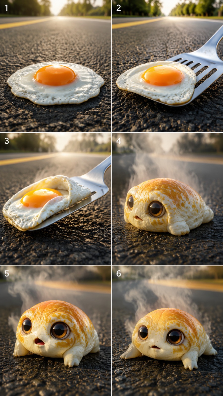 Egg Creature Transformation AI video prompt
