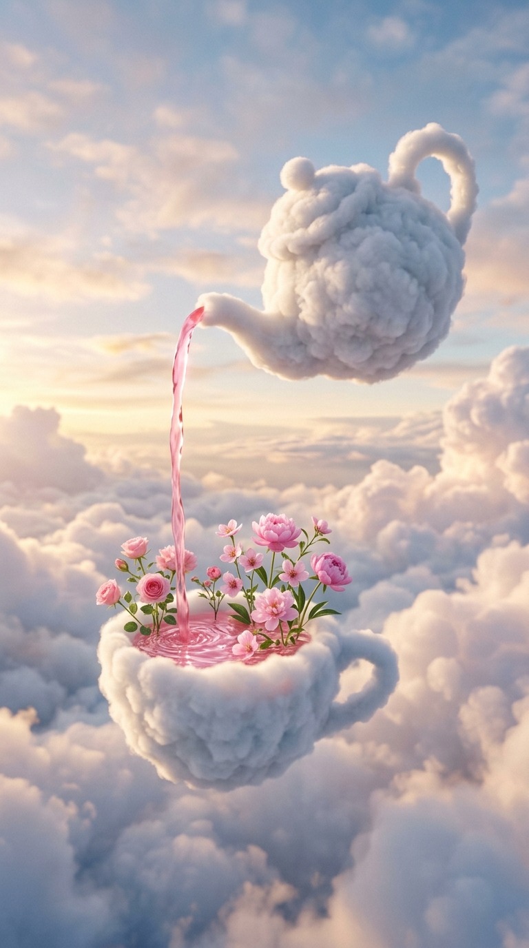 Cloud Flower Tea AI video prompt