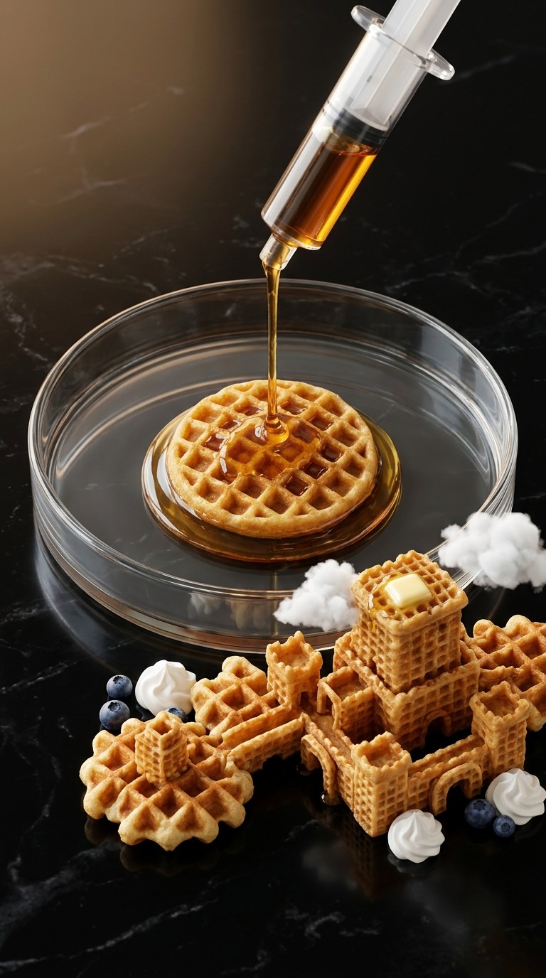Waffle Castle Magic AI video prompt