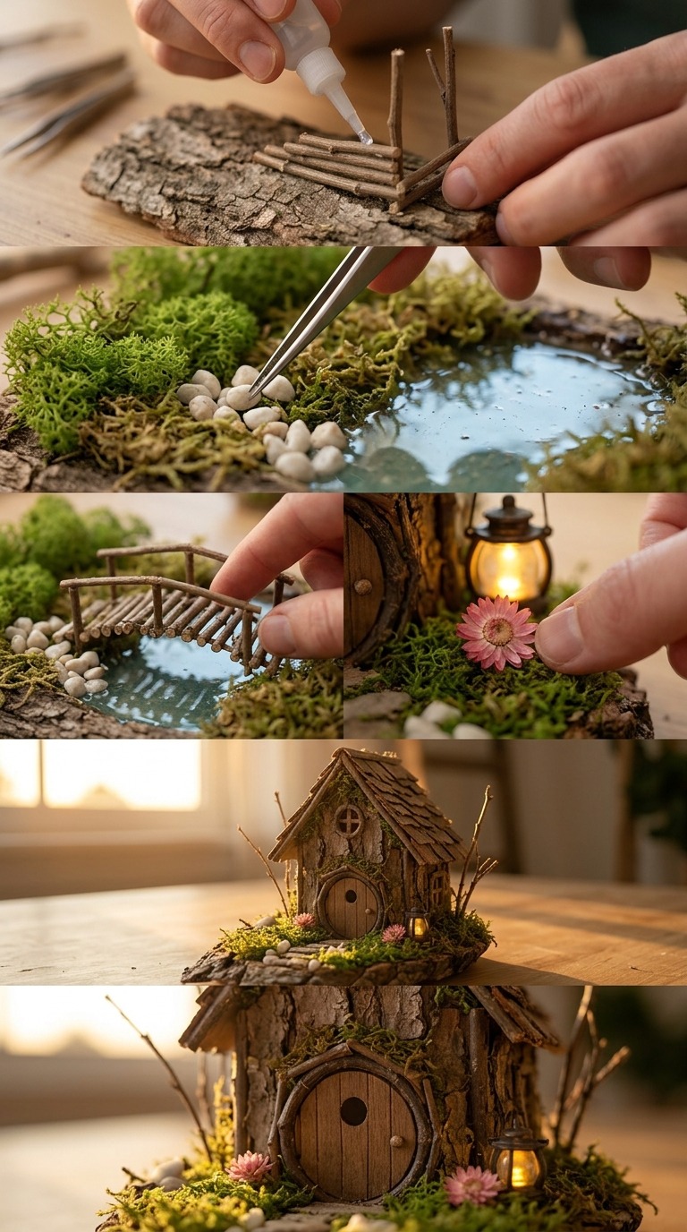 Miniature Fairy Garden DIY AI video prompt