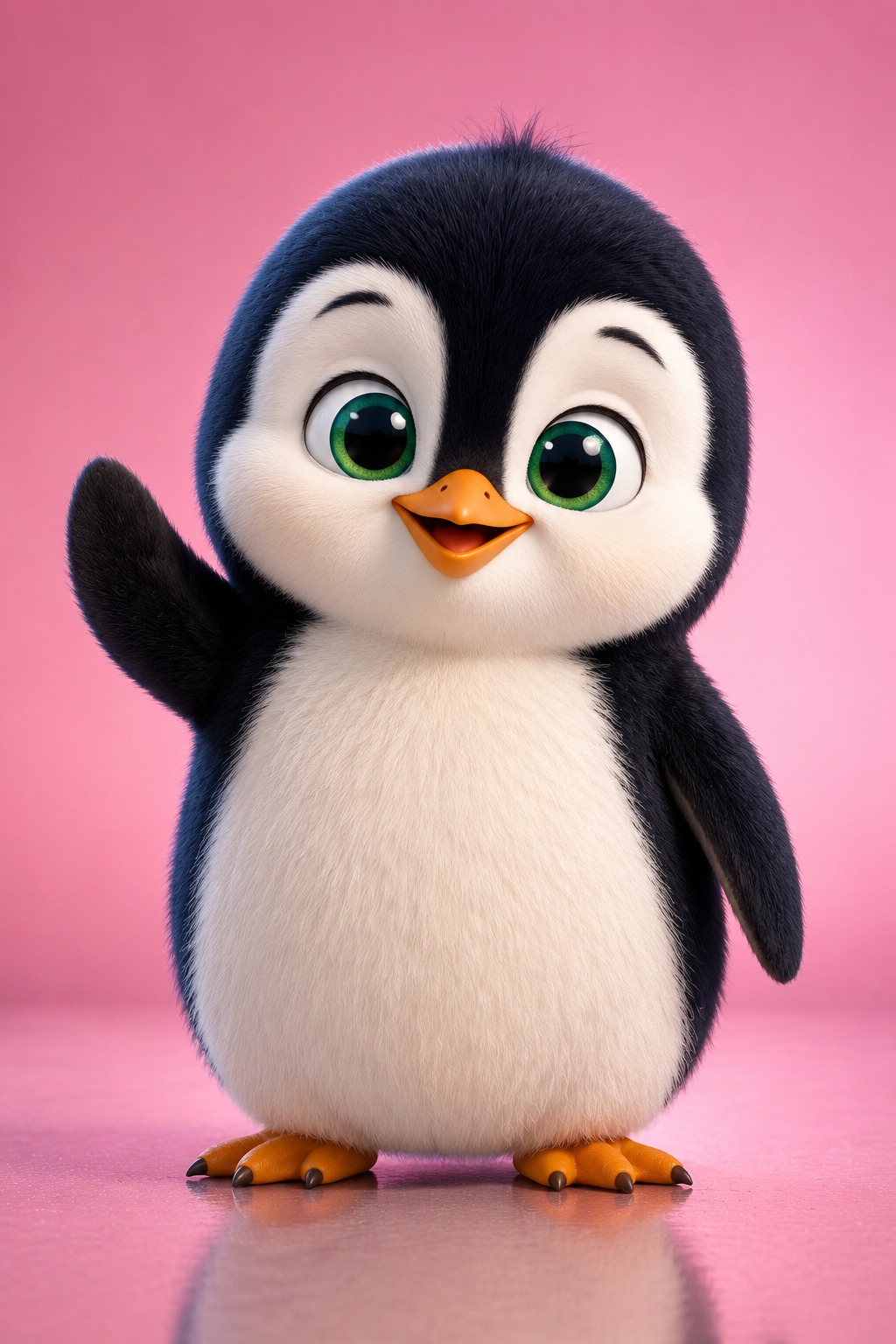 Cute Penguin Expression Short AI video prompt