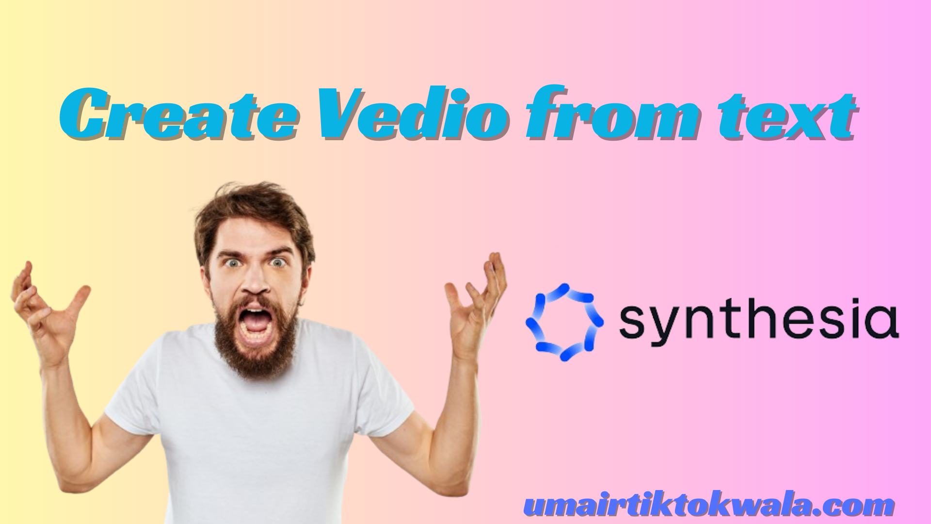 Create vedio from text using synthesia